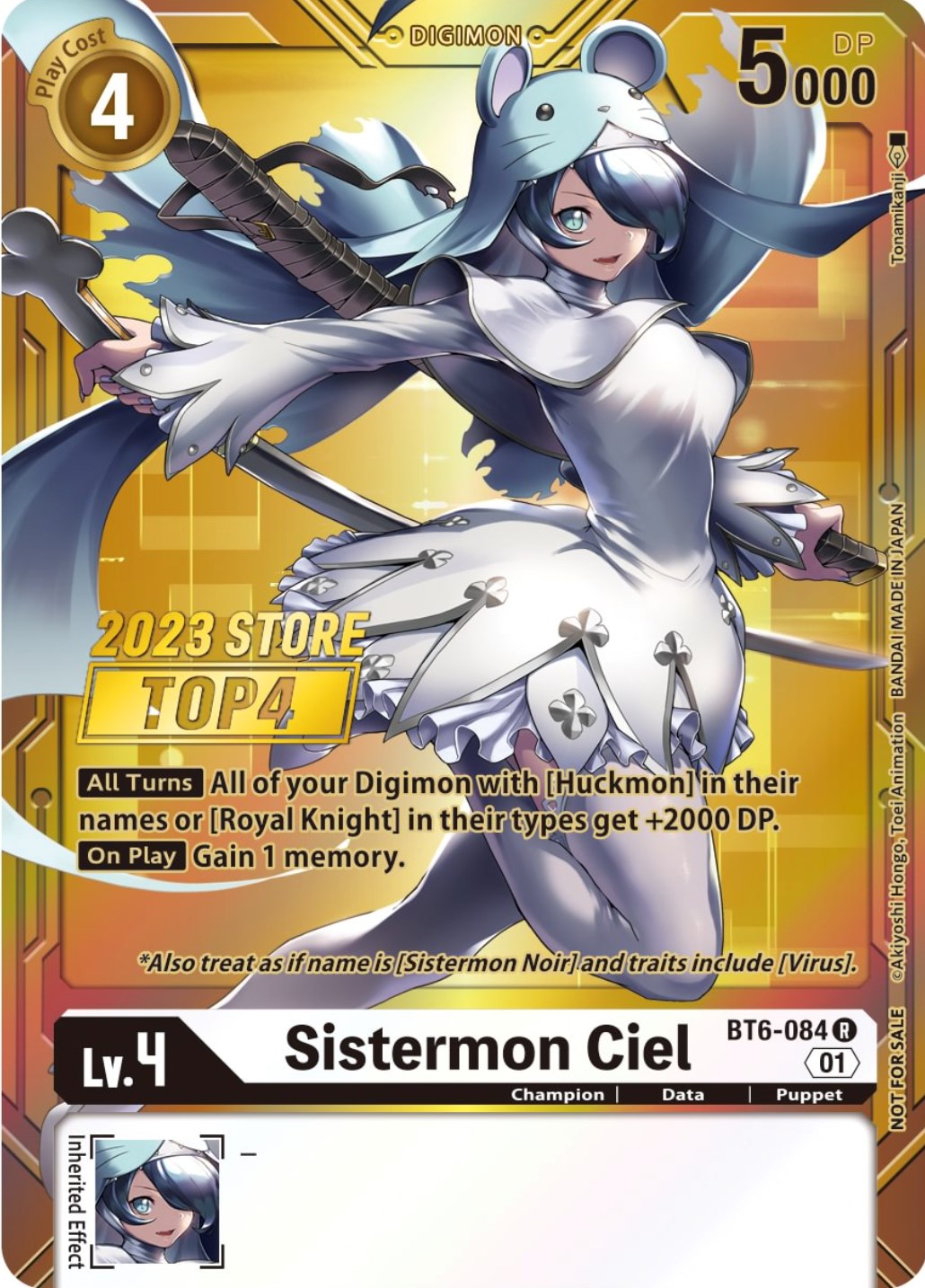 Sistermon Ciel [BT6-084] (2023 Store Top 4) [Double Diamond Promos] | Tables and Towers