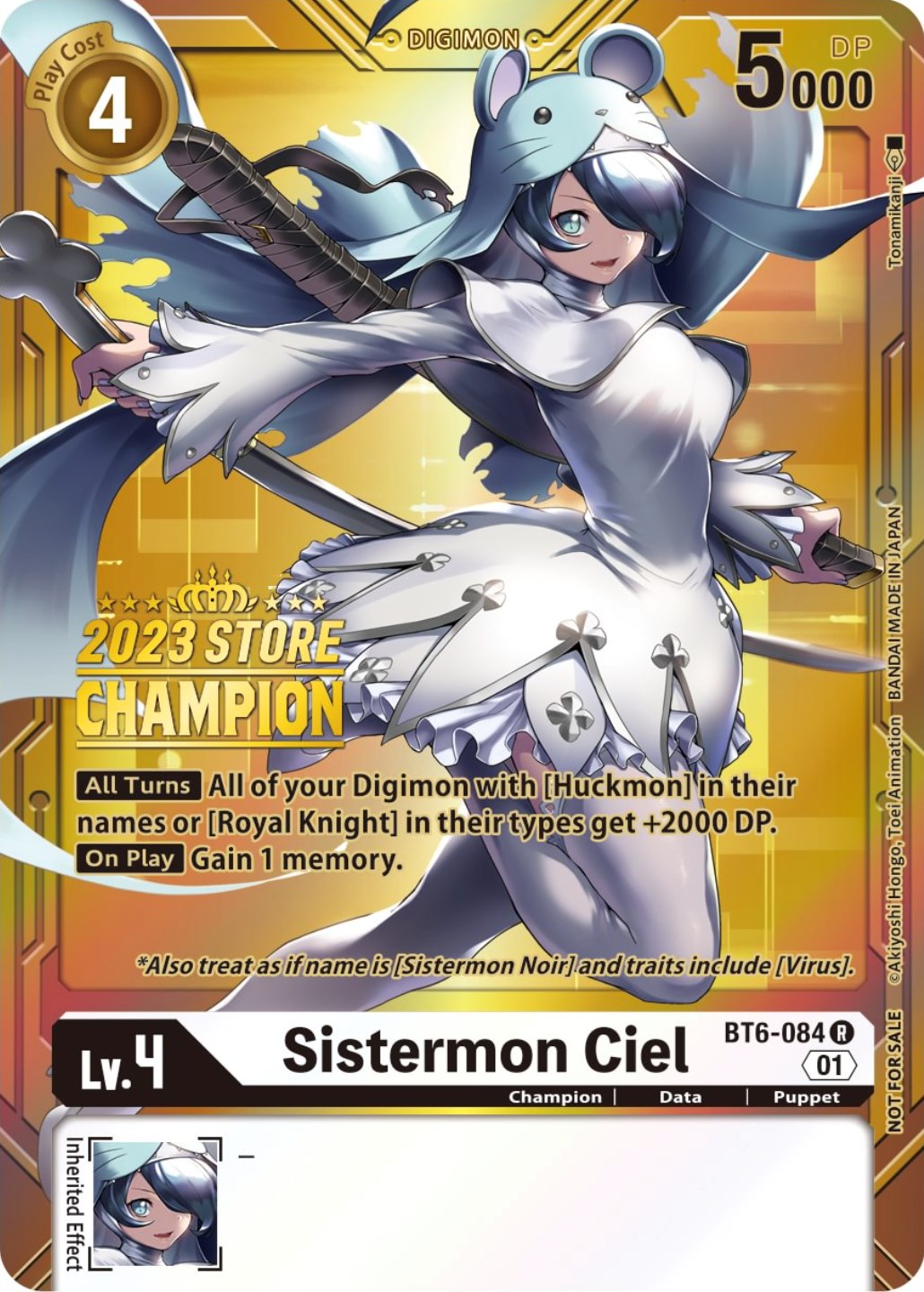 Sistermon Ciel [BT6-084] (2023 Store Champion) [Double Diamond Promos] | Tables and Towers