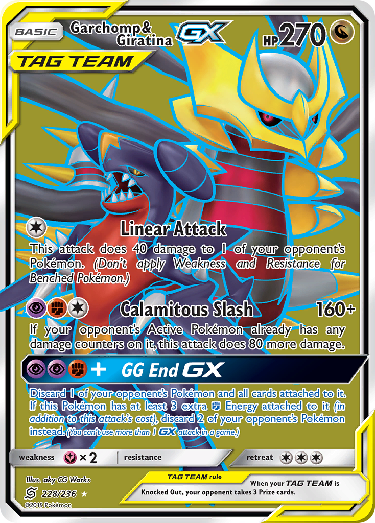 Garchomp & Giratina GX (228/236) [Sun & Moon: Unified Minds] | Tables and Towers