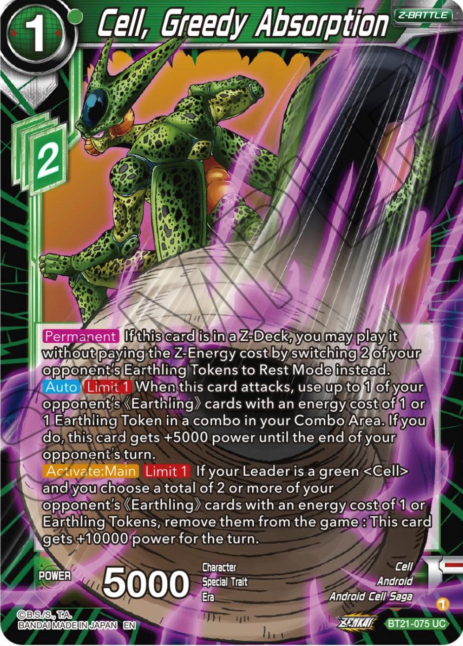 Cell, Greedy Absorption (BT21-075) [Wild Resurgence] | Tables and Towers