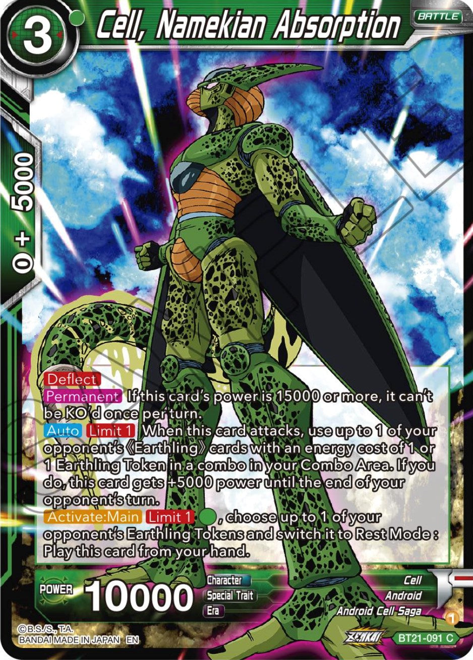 Cell, Namekian Absorption (BT21-091) [Wild Resurgence] | Tables and Towers