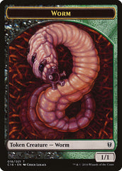 Zombie // Worm Double-Sided Token [Commander 2016 Tokens] | Tables and Towers