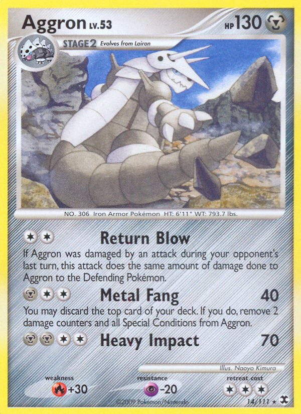 Aggron (14/111) [Platinum: Rising Rivals] | Tables and Towers