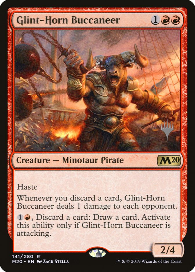 Glint-Horn Buccaneer (Promo Pack) [Core Set 2020 Promos] | Tables and Towers