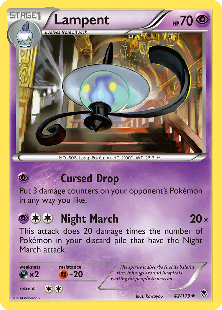 Lampent (42/119) [XY: Phantom Forces] | Tables and Towers