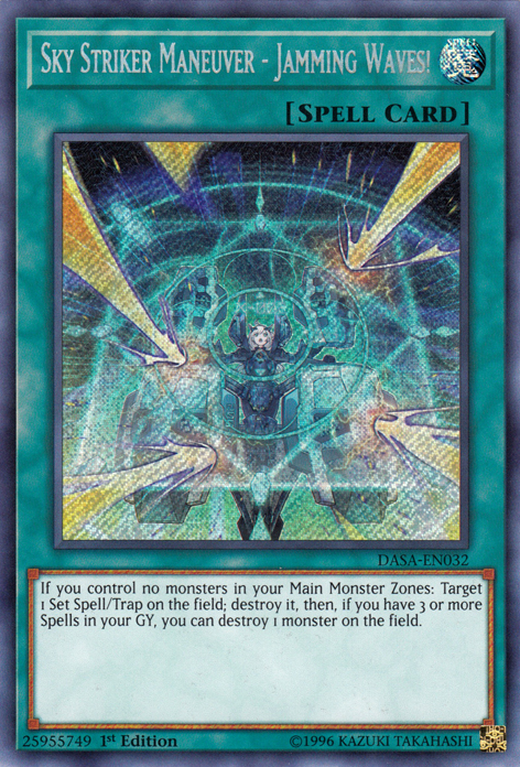 Sky Striker Maneuver - Jamming Waves! [DASA-EN032] Secret Rare | Tables and Towers