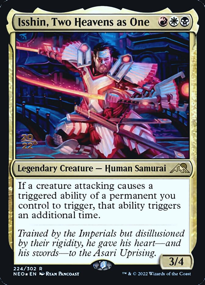 Isshin, Two Heavens as One [Kamigawa: Neon Dynasty Prerelease Promos] | Tables and Towers