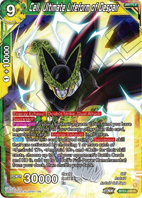 Cell, Ultimate Lifeform of Despair (BT21-145) [Wild Resurgence] | Tables and Towers