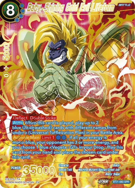 Baby, Shining Gold Evil Lifeform (SPR) (BT21-060) [Wild Resurgence] | Tables and Towers