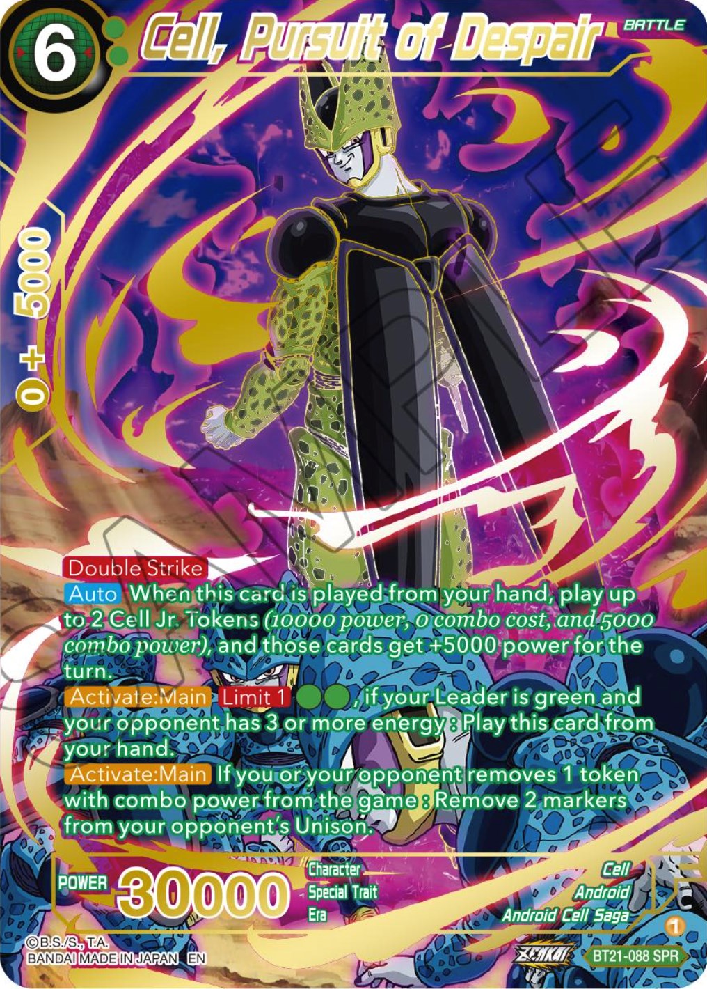 Cell, Pursuit of Despair (SPR) (BT21-088) [Wild Resurgence] | Tables and Towers