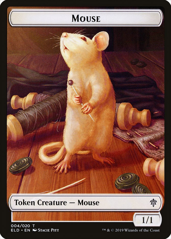 Mouse Token [Throne of Eldraine Tokens] | Tables and Towers