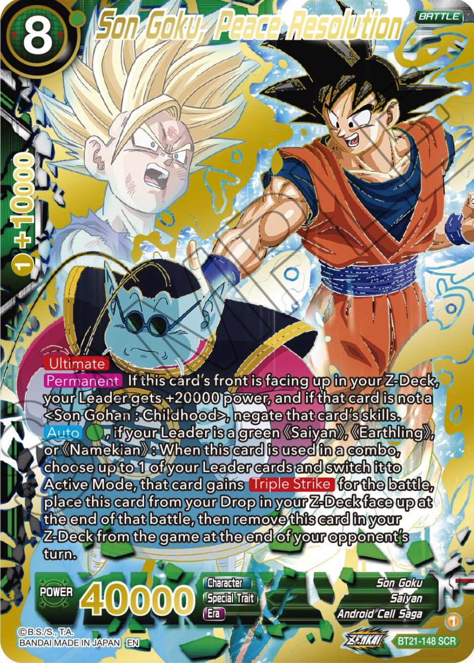 Son Goku, Peace Resolution (BT21-148) [Wild Resurgence] | Tables and Towers