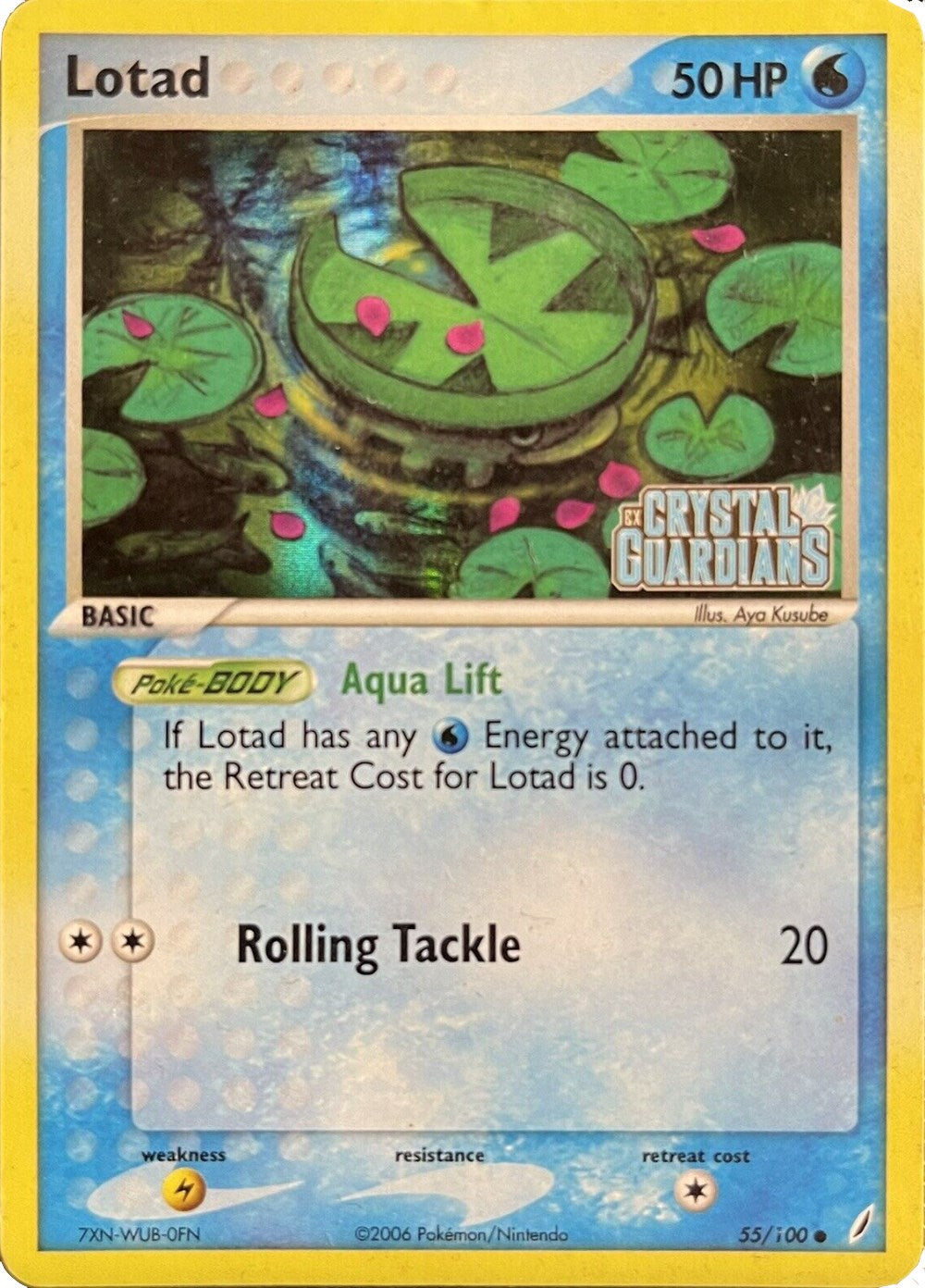 Lotad (055/100) (Theme Deck Exclusive) [EX: Crystal Guardians] | Tables and Towers