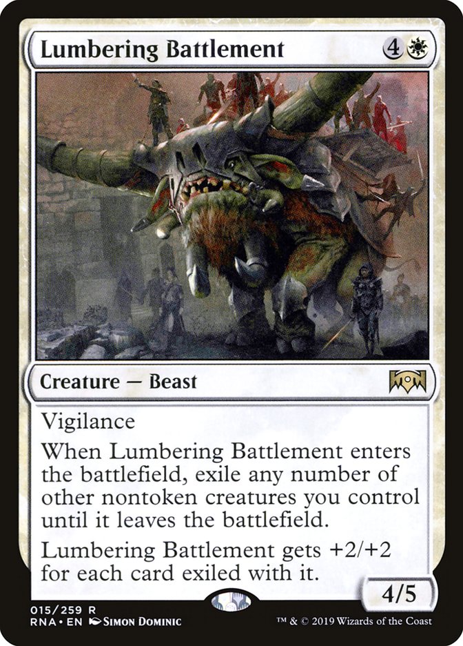 Lumbering Battlement [Ravnica Allegiance] | Tables and Towers