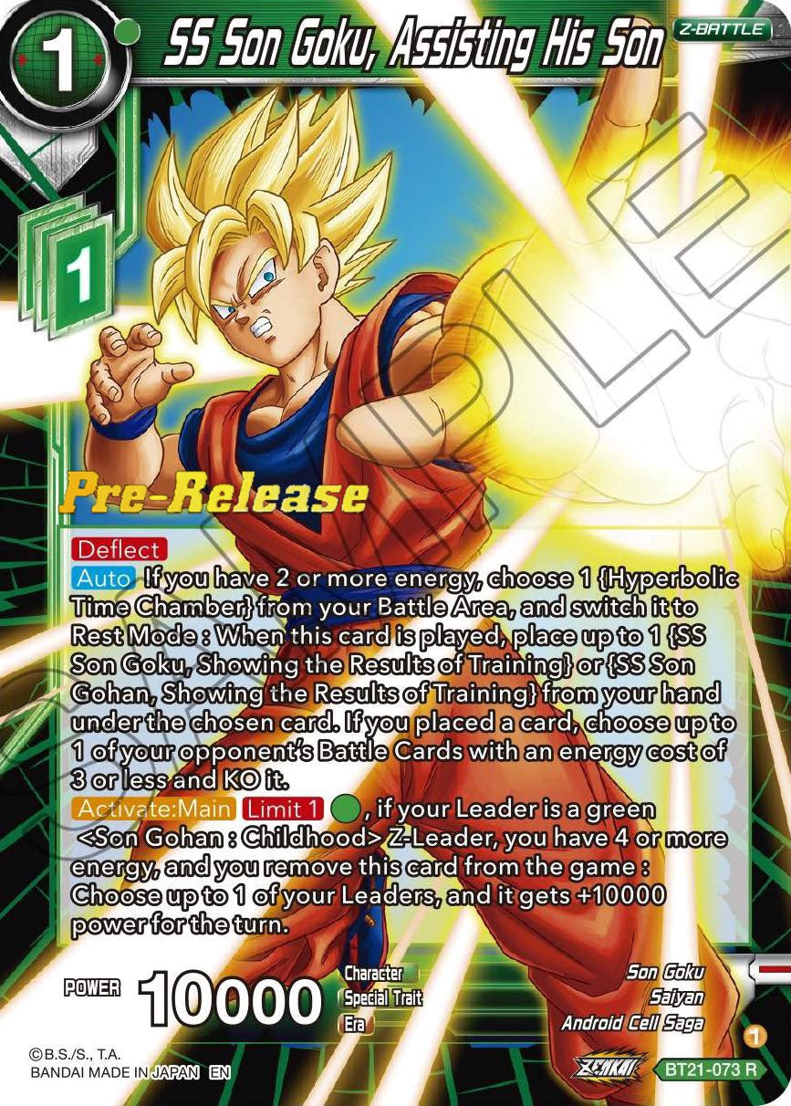 SS Son Goku, Assisting His Son (BT21-073) [Wild Resurgence Pre-Release Cards] | Tables and Towers