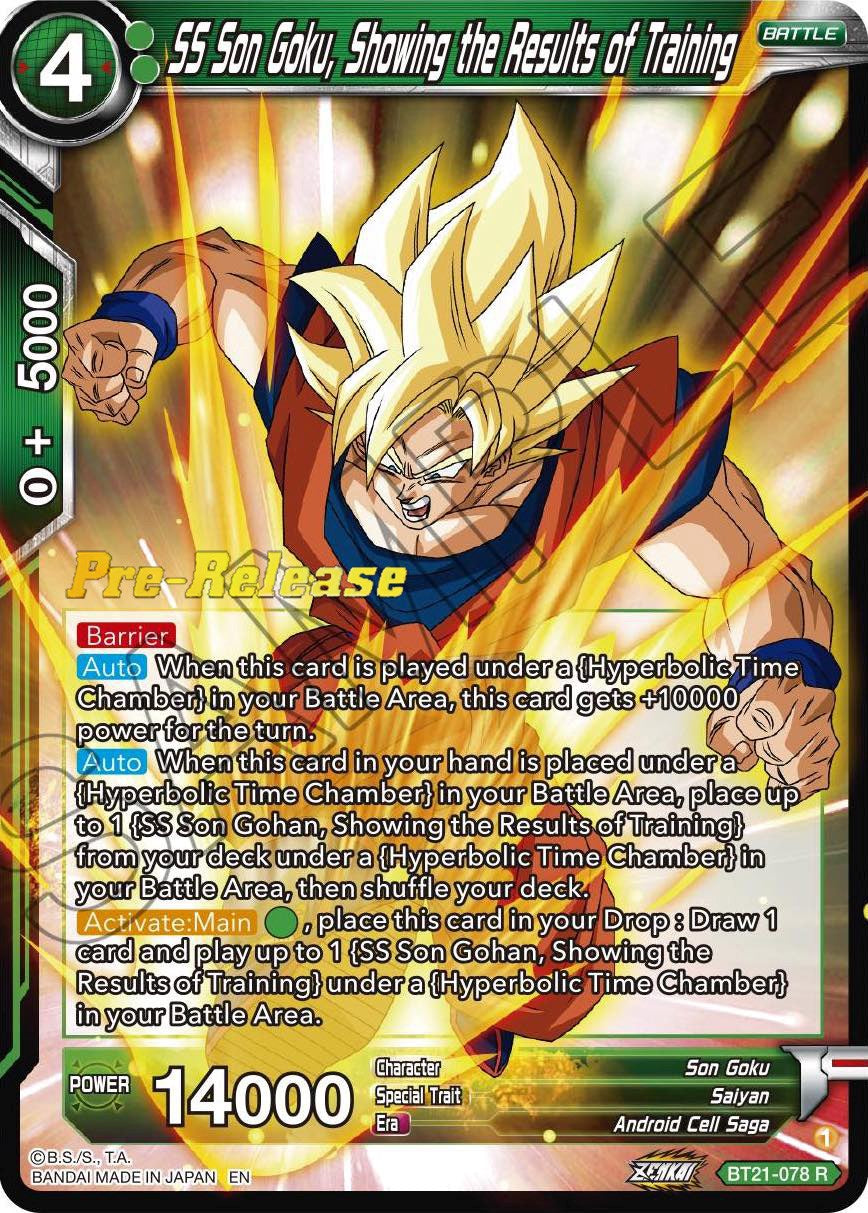 SS Son Goku, Showing the Results of Training (BT21-078) [Wild Resurgence Pre-Release Cards] | Tables and Towers