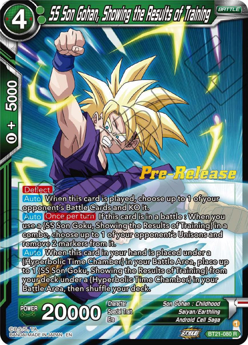 SS Son Gohan, Showing the Results of Training (BT21-080) [Wild Resurgence Pre-Release Cards] | Tables and Towers