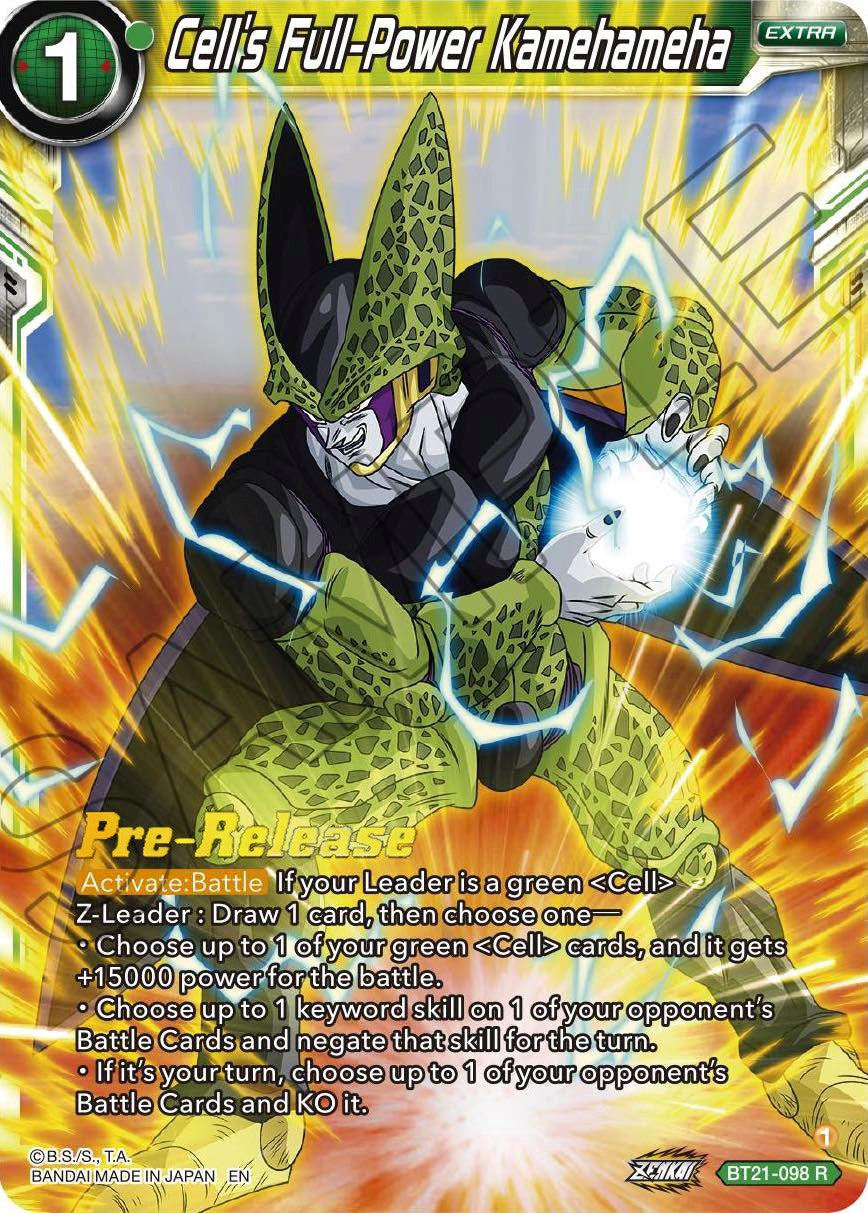 Cell's Full-Power Kamehameha (BT21-098) [Wild Resurgence Pre-Release Cards] | Tables and Towers