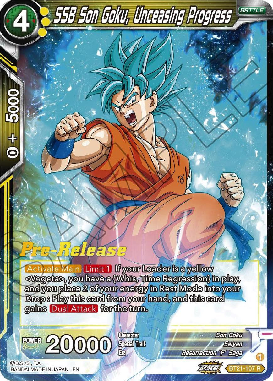 SSB Son Goku, Unceasing Progress (BT21-107) [Wild Resurgence Pre-Release Cards] | Tables and Towers