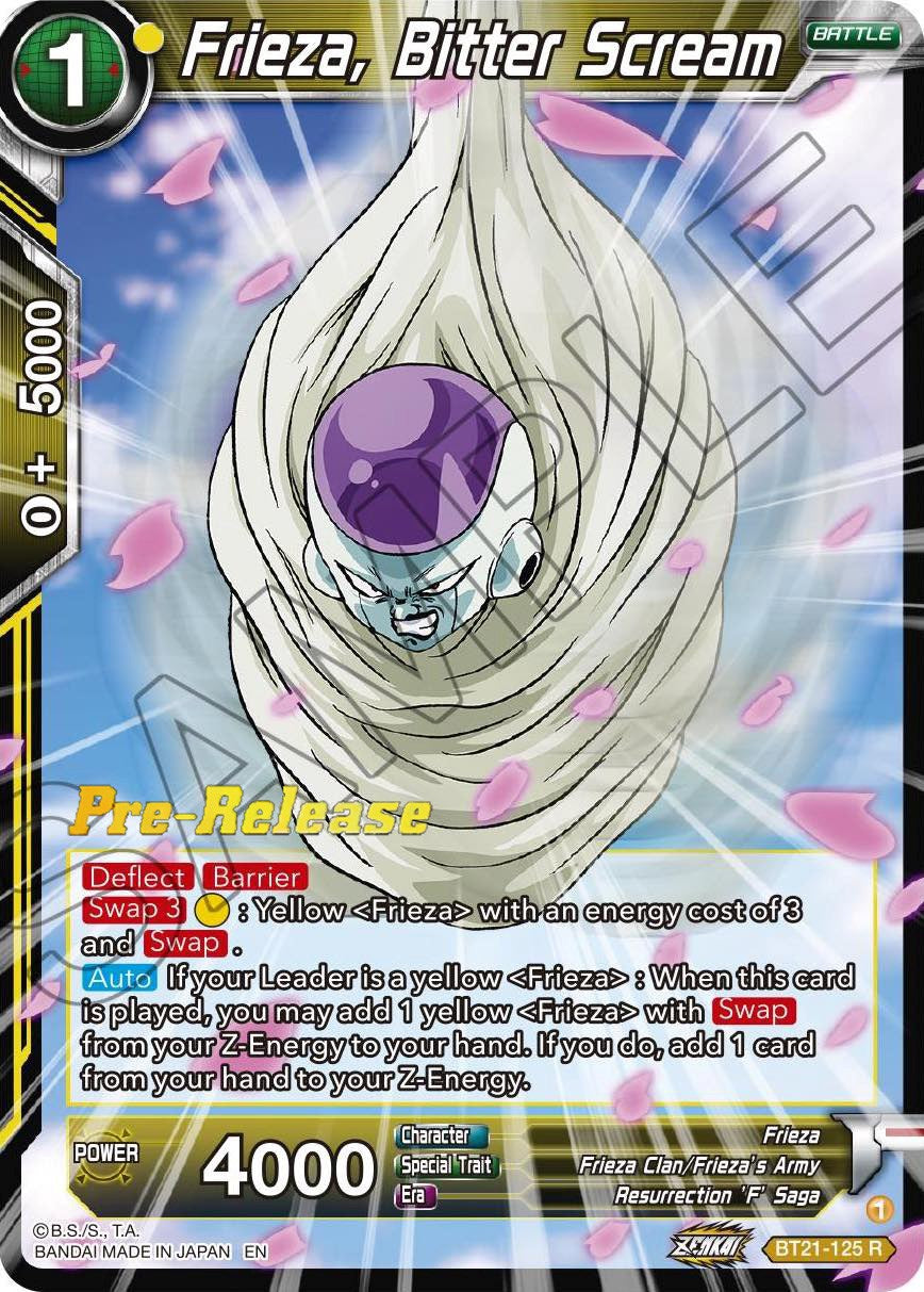 Frieza, Bitter Scream (BT21-125) [Wild Resurgence Pre-Release Cards] | Tables and Towers