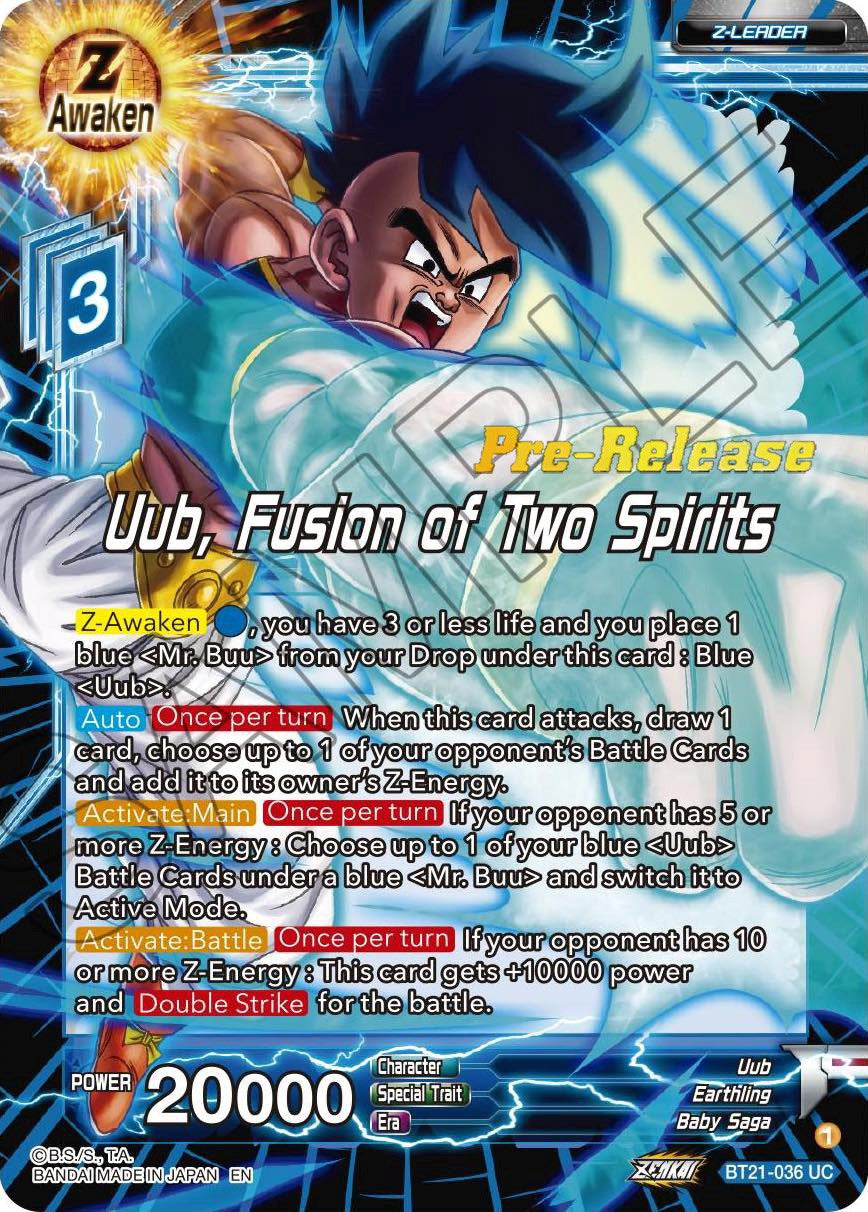 Uub, Fusion of Two Spirits (BT21-036) [Wild Resurgence Pre-Release Cards] | Tables and Towers