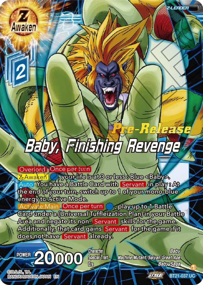 Baby, Finishing Revenge (BT21-037) [Wild Resurgence Pre-Release Cards] | Tables and Towers