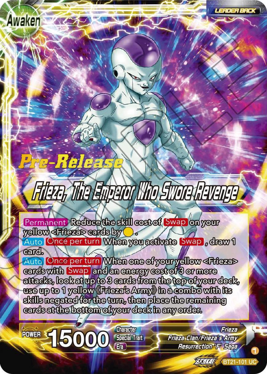 Frieza // Frieza, The Emperor Who Swore Revenge (BT21-101) [Wild Resurgence Pre-Release Cards] | Tables and Towers