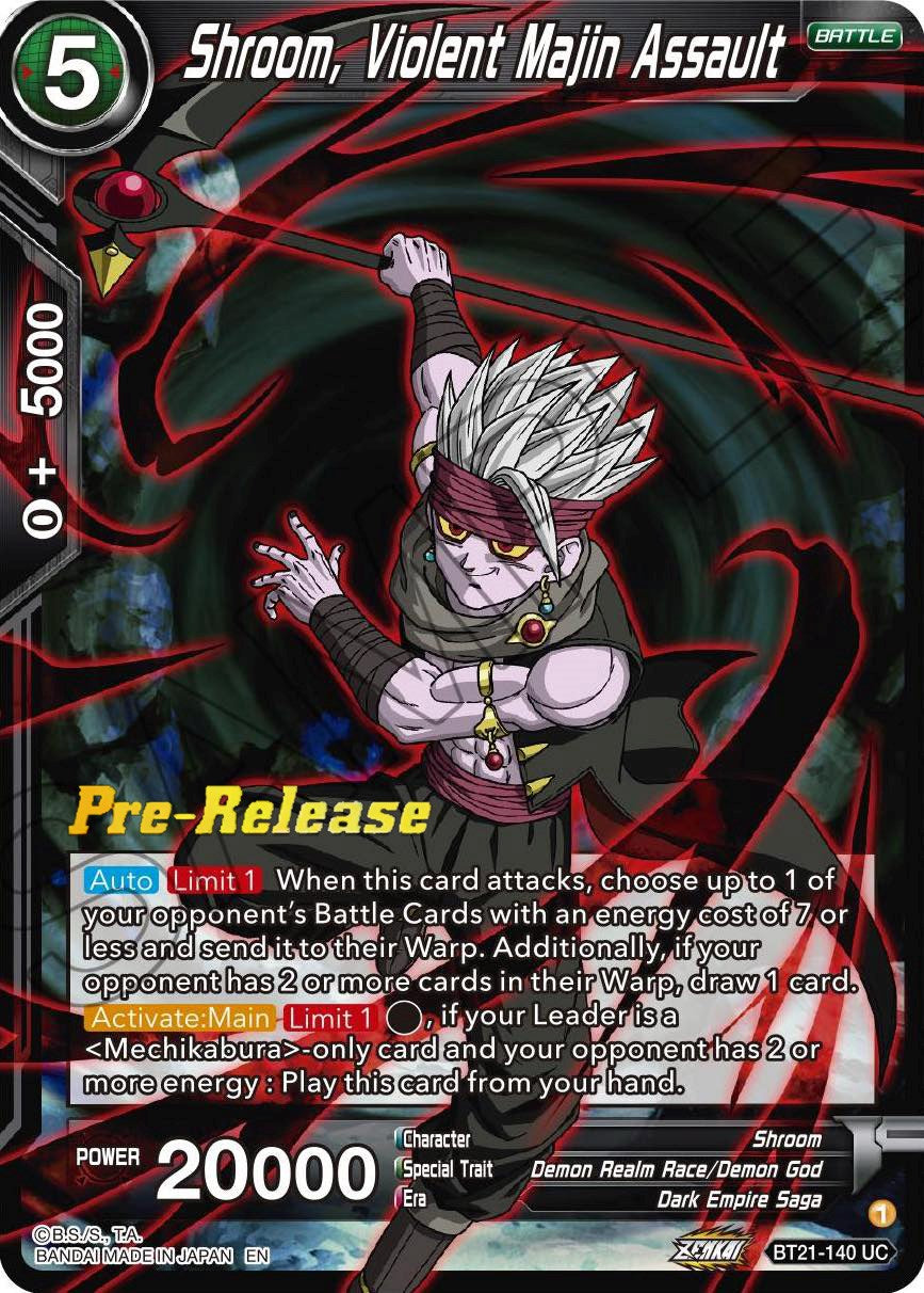 Shroom, Violent Majin Assault (BT21-140) [Wild Resurgence Pre-Release Cards] | Tables and Towers