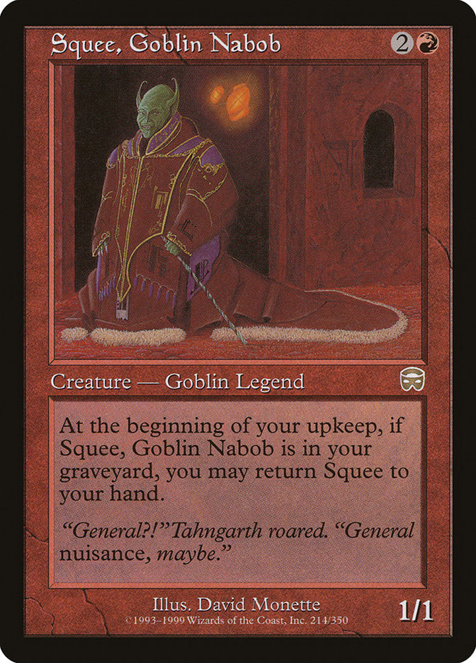 Squee, Goblin Nabob [Mercadian Masques] | Tables and Towers