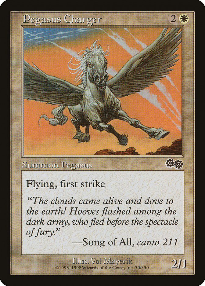 Pegasus Charger [Urza's Saga] | Tables and Towers