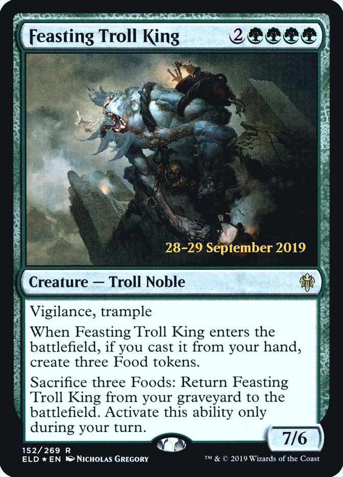 Feasting Troll King [Throne of Eldraine Prerelease Promos] | Tables and Towers