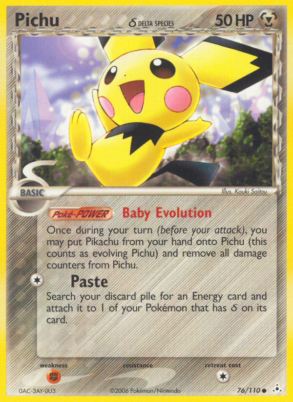 Pichu (76/110) (Delta Species) [EX: Holon Phantoms] | Tables and Towers