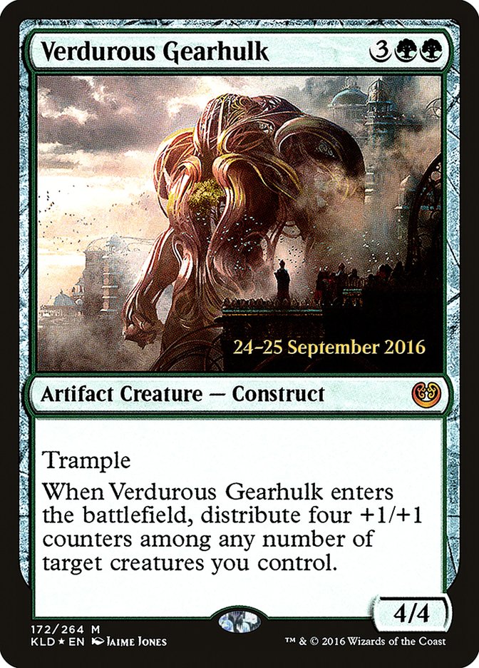 Verdurous Gearhulk [Kaladesh Prerelease Promos] | Tables and Towers