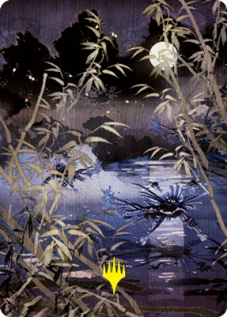 Swamp Art Card (Gold-Stamped Signature) [Kamigawa: Neon Dynasty Art Series] | Tables and Towers