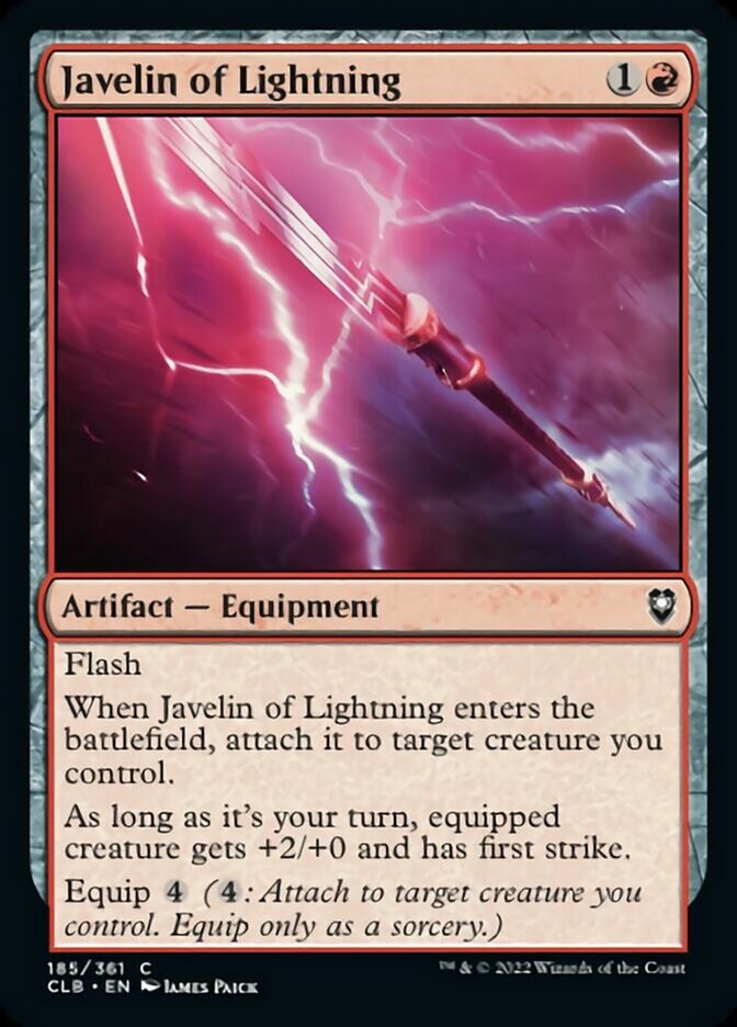 Javelin of Lightning [Commander Legends: Battle for Baldur's Gate] | Tables and Towers