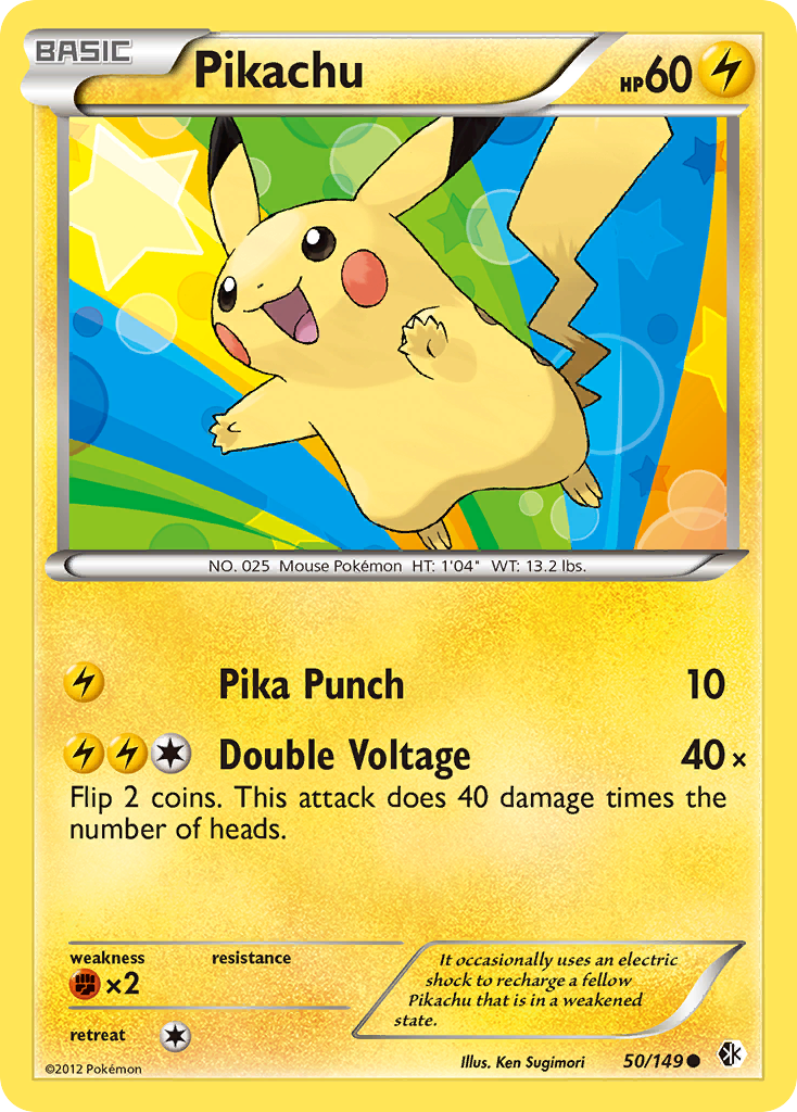 Pikachu (50/149) [Black & White: Boundaries Crossed] | Tables and Towers