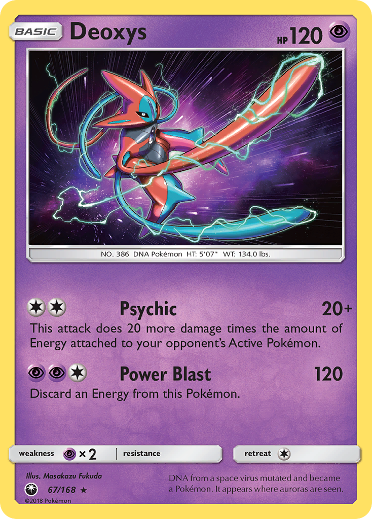 Deoxys (67/168) [Sun & Moon: Celestial Storm] | Tables and Towers