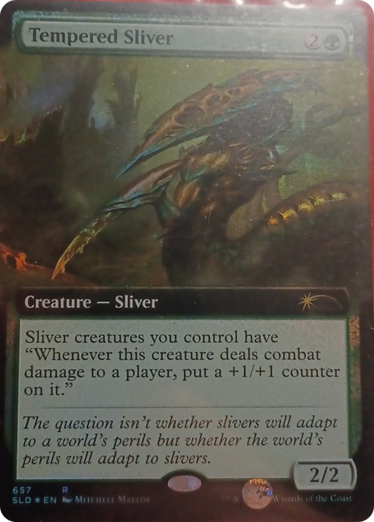 Tempered Sliver (Extended Art) [Secret Lair Drop Promos] | Tables and Towers