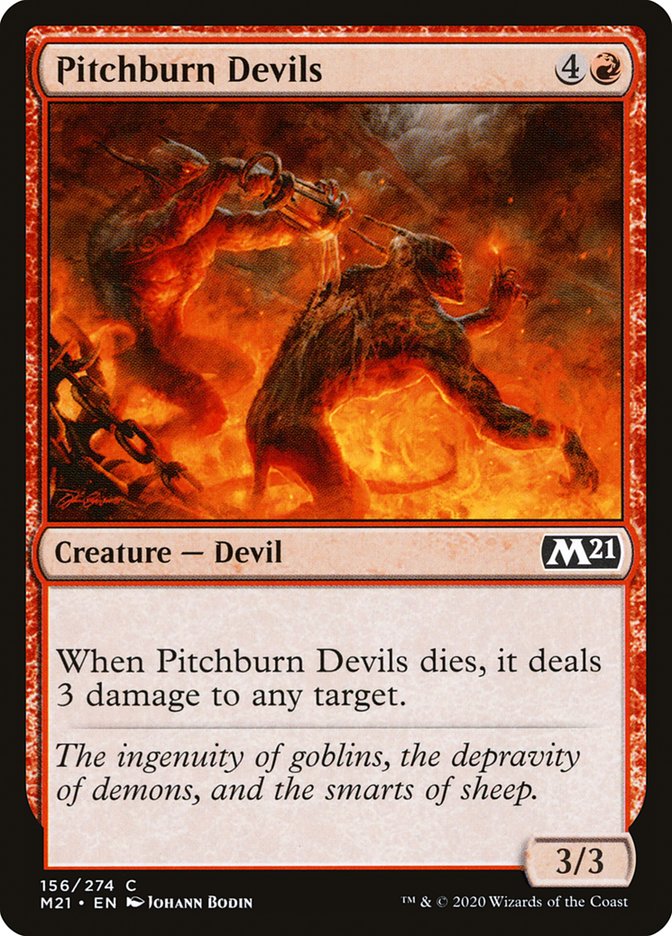 Pitchburn Devils [Core Set 2021] | Tables and Towers