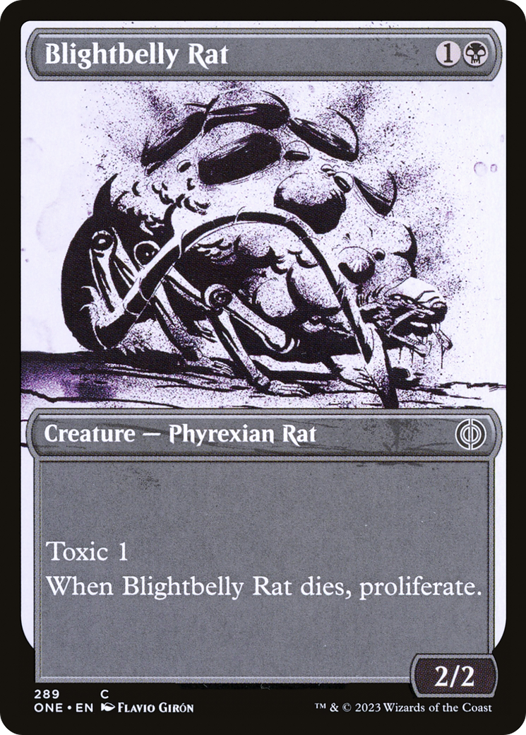 Blightbelly Rat (Showcase Ichor) [Phyrexia: All Will Be One] | Tables and Towers