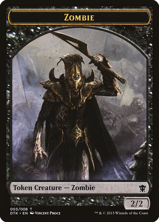 Zombie Token [Dragons of Tarkir Tokens] | Tables and Towers