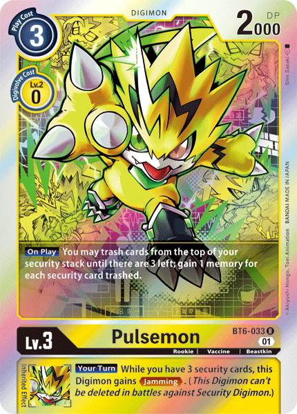 Pulsemon [BT6-033] [Double Diamond] | Tables and Towers