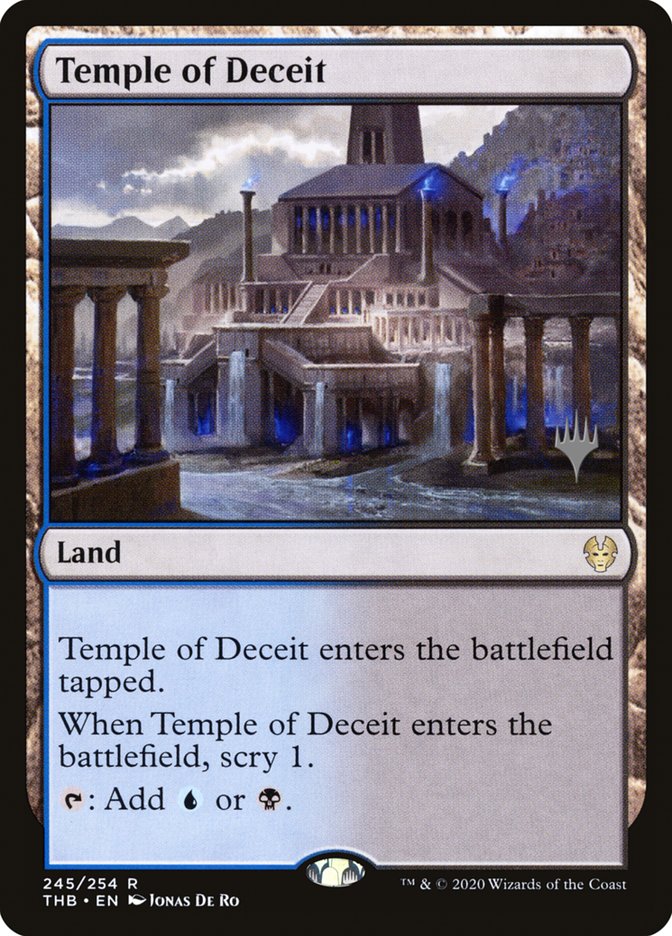 Temple of Deceit (Promo Pack) [Theros Beyond Death Promos] | Tables and Towers