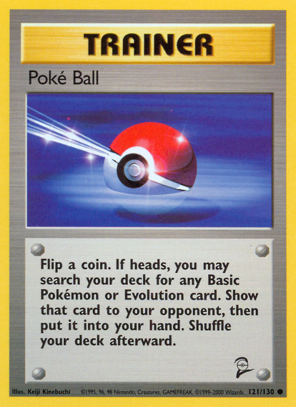 Poke Ball (121/130) [Base Set 2] | Tables and Towers