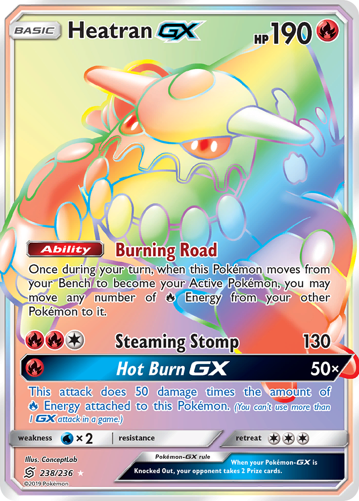 Heatran GX (238/236) [Sun & Moon: Unified Minds] | Tables and Towers