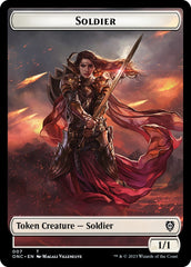 Soldier (007) // Angel Double-Sided Token [Phyrexia: All Will Be One Commander Tokens] | Tables and Towers