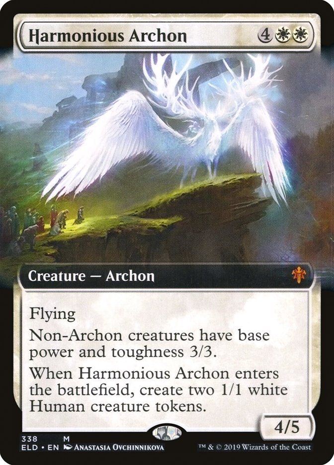 Harmonious Archon (Extended Art) [Throne of Eldraine] | Tables and Towers