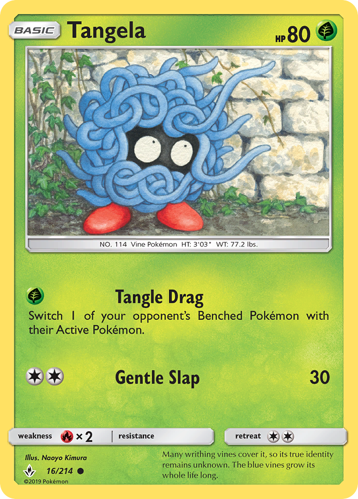 Tangela (16/214) [Sun & Moon: Unbroken Bonds] | Tables and Towers