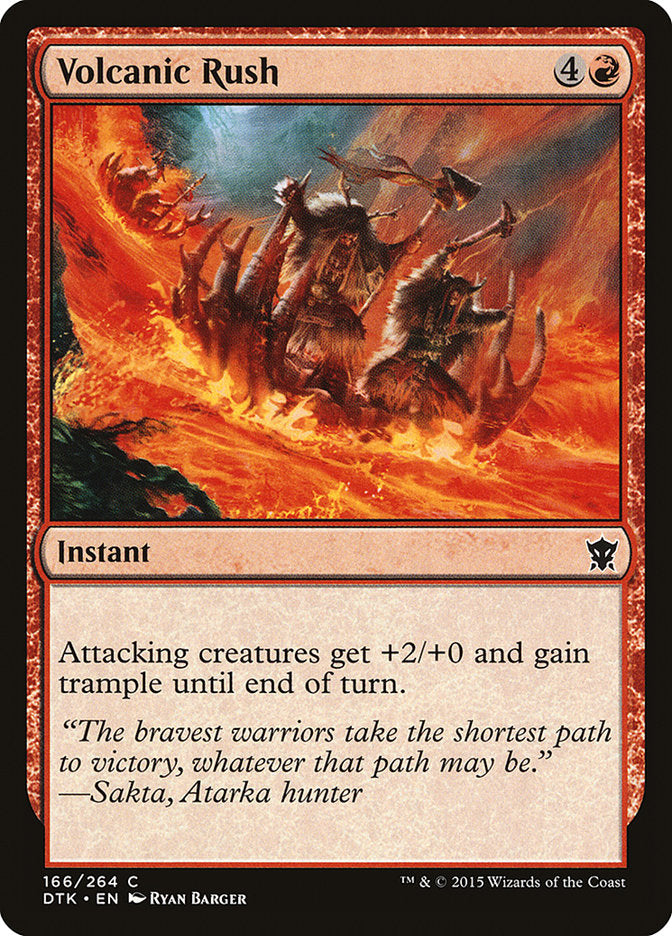 Volcanic Rush [Dragons of Tarkir] | Tables and Towers