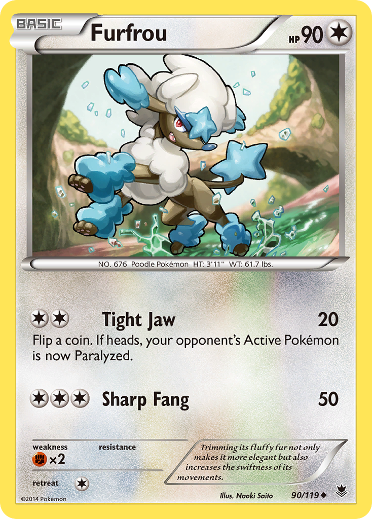 Furfrou (90/119) [XY: Phantom Forces] | Tables and Towers